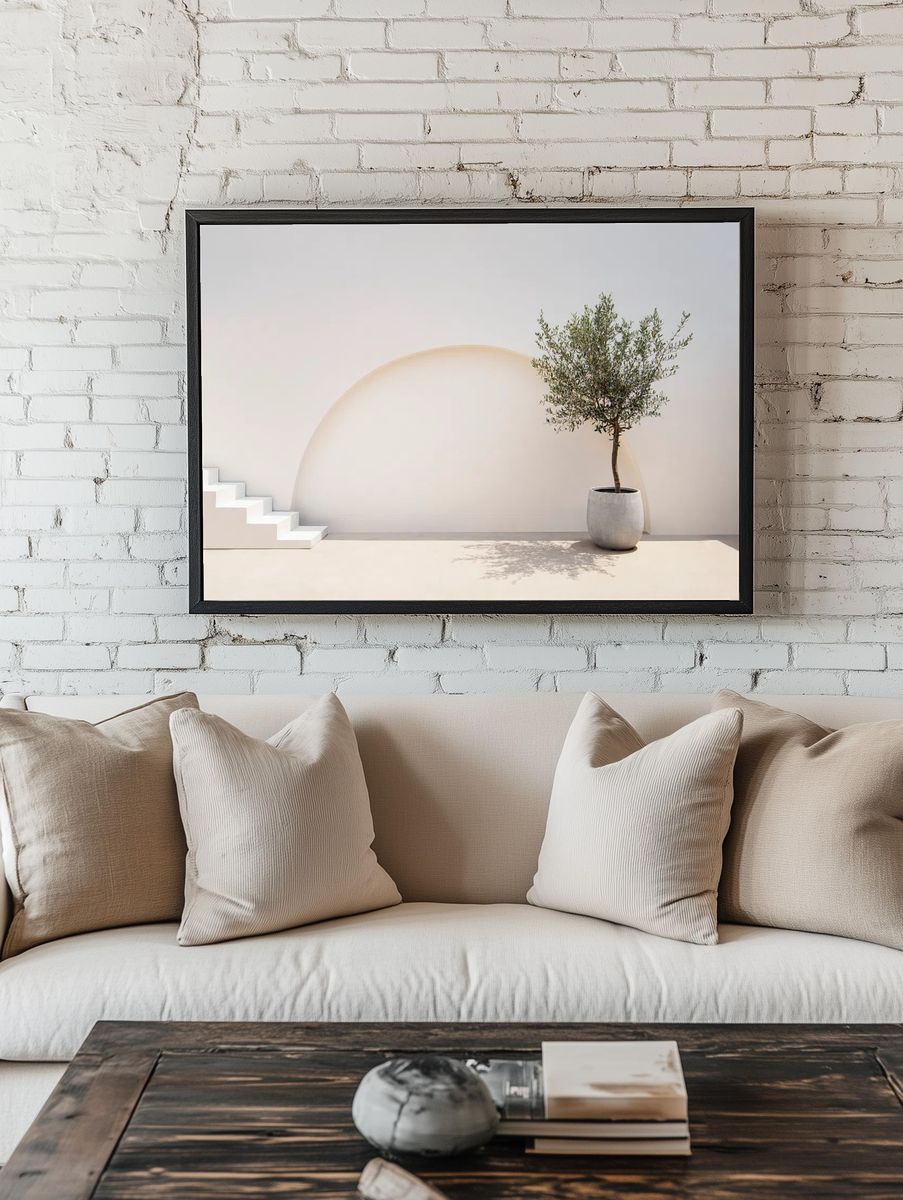Mediterranean minimal wall plant exterior. — room view 1