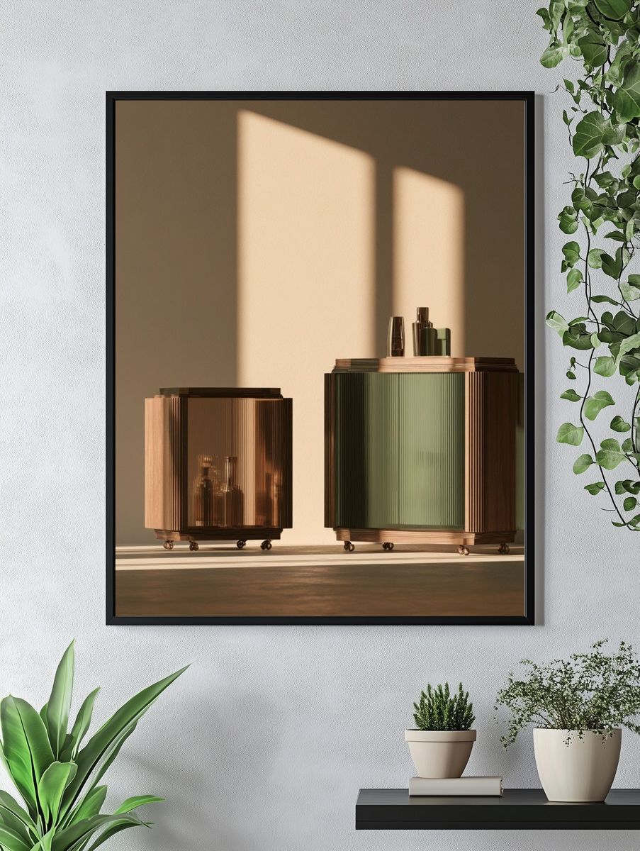 Modern Cabinet Still Life Poster. — room view 4