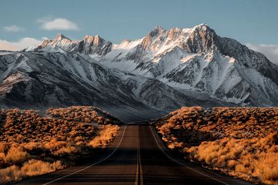 Scenic view Sierra Nevada, United.