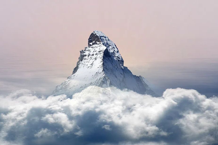 Majestic Mountain Peak — Nature Print. poster — nature art