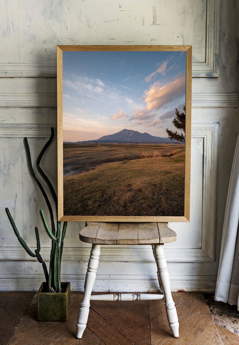 Mountain Landscape at Dusk Poster. — room view 1