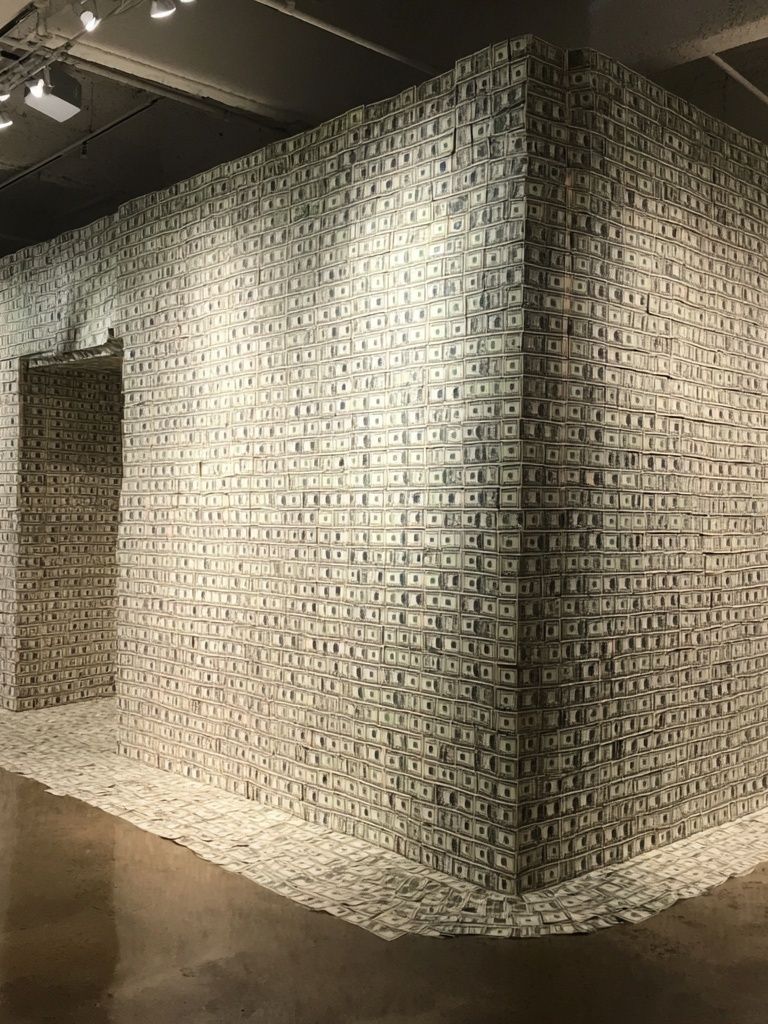 Money Wall Installation — Fine Art Print. poster detail