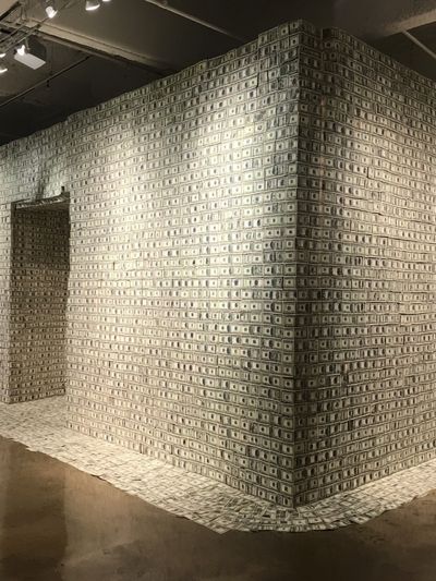 Money Wall Installation — Fine Art Print. poster