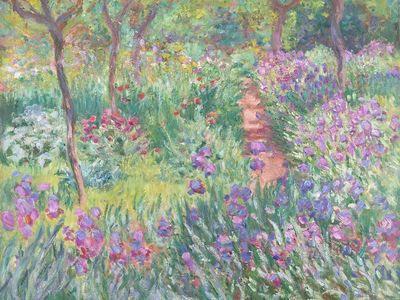 Artist’s Garden Giverny (1900) Claude. poster print