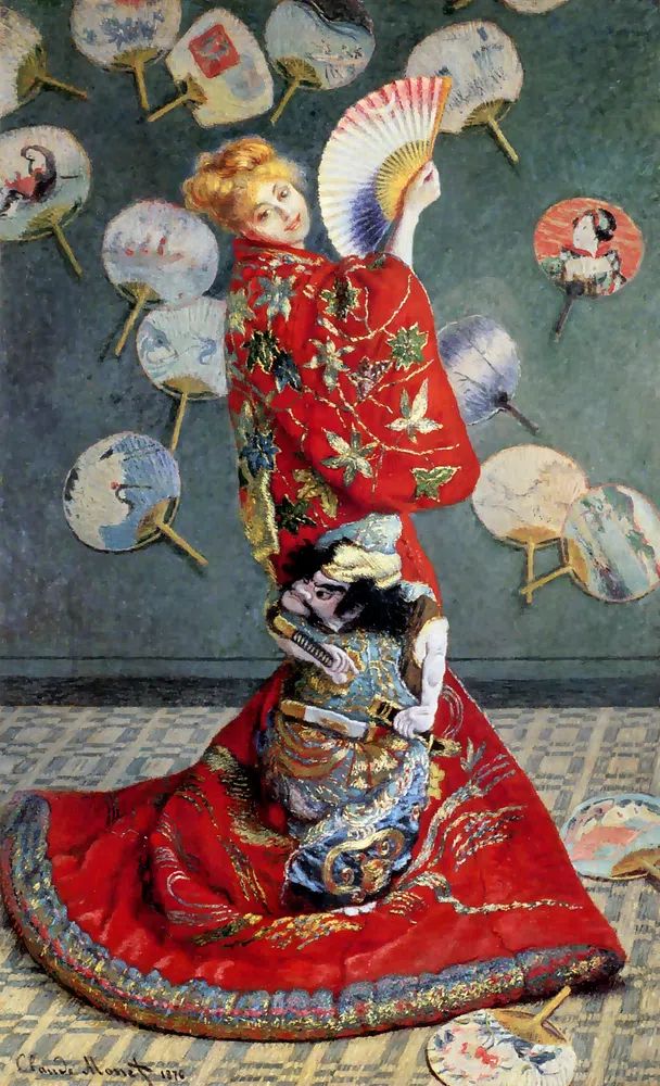 Claude Monet 's Camille Monet. poster detail