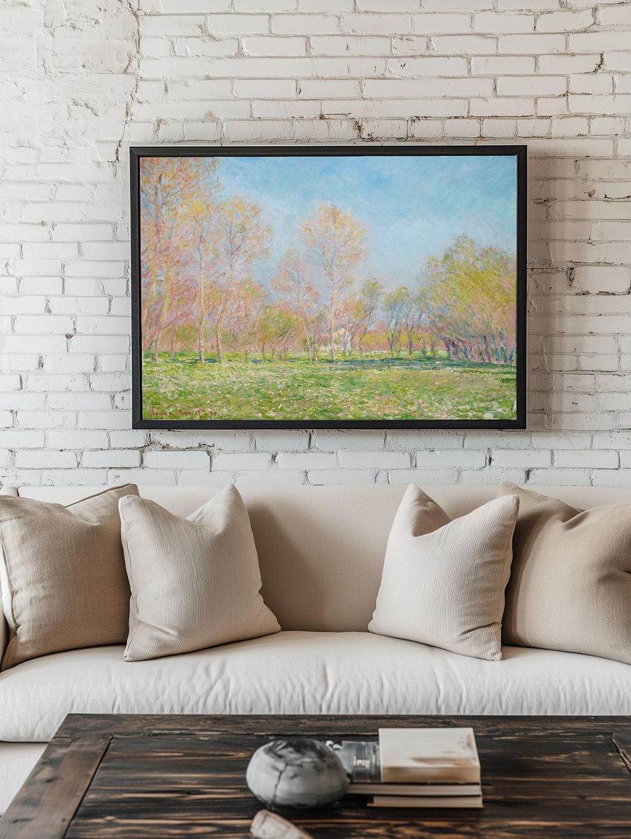 Spring in Giverny by Claude Monet (1890) — Art Print room preview