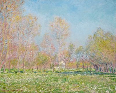 Spring in Giverny by Claude Monet (1890) — Art Print. poster print