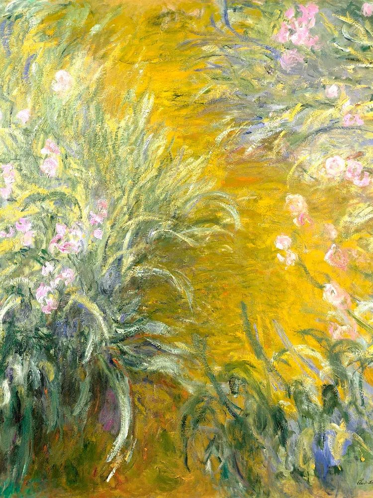 Path Irises (1914–1917) Claude Monet. poster detail