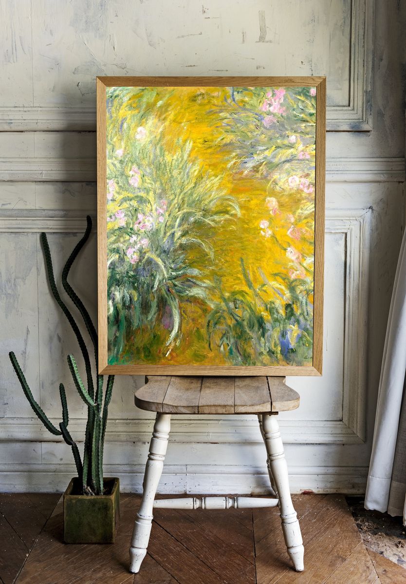 Path Irises (1914–1917) Claude Monet. — room view 1