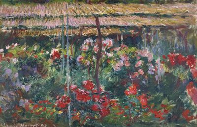 Peony Garden by Claude Monet (1887) — Art Print. poster print