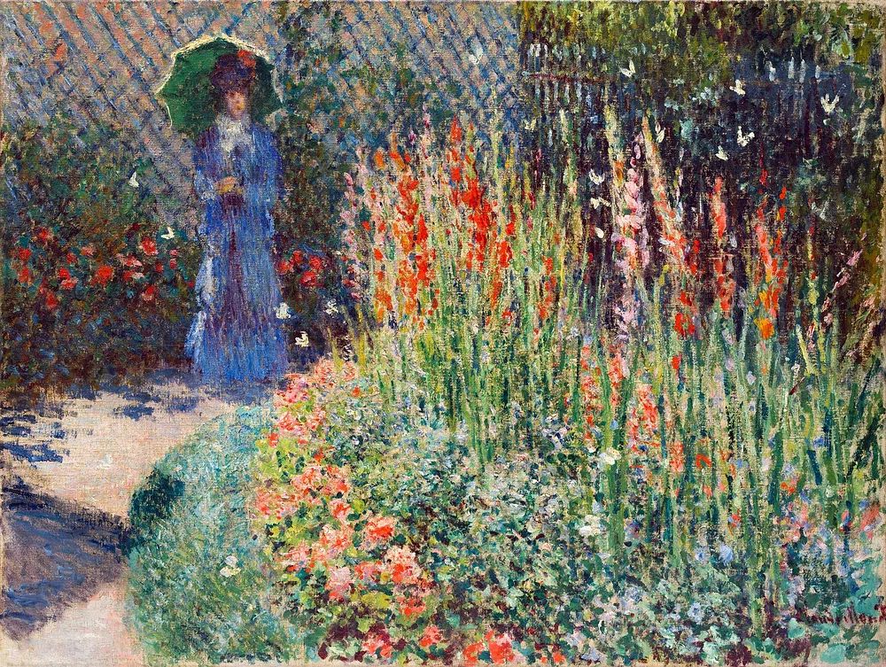 Claude Monet 's Rounded Flower. poster detail