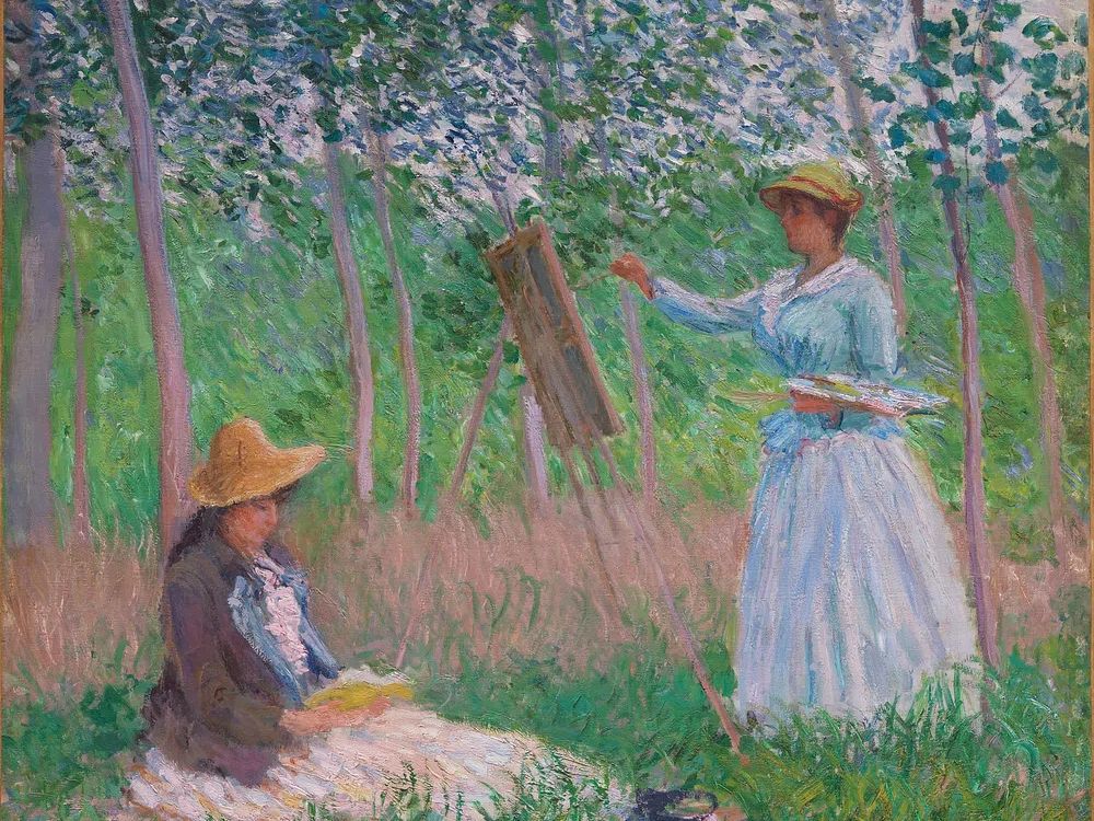 Woods Giverny: Blanche Hoschedé Her. poster — fine-art art