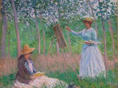 Woods Giverny: Blanche Hoschedé Her. poster print