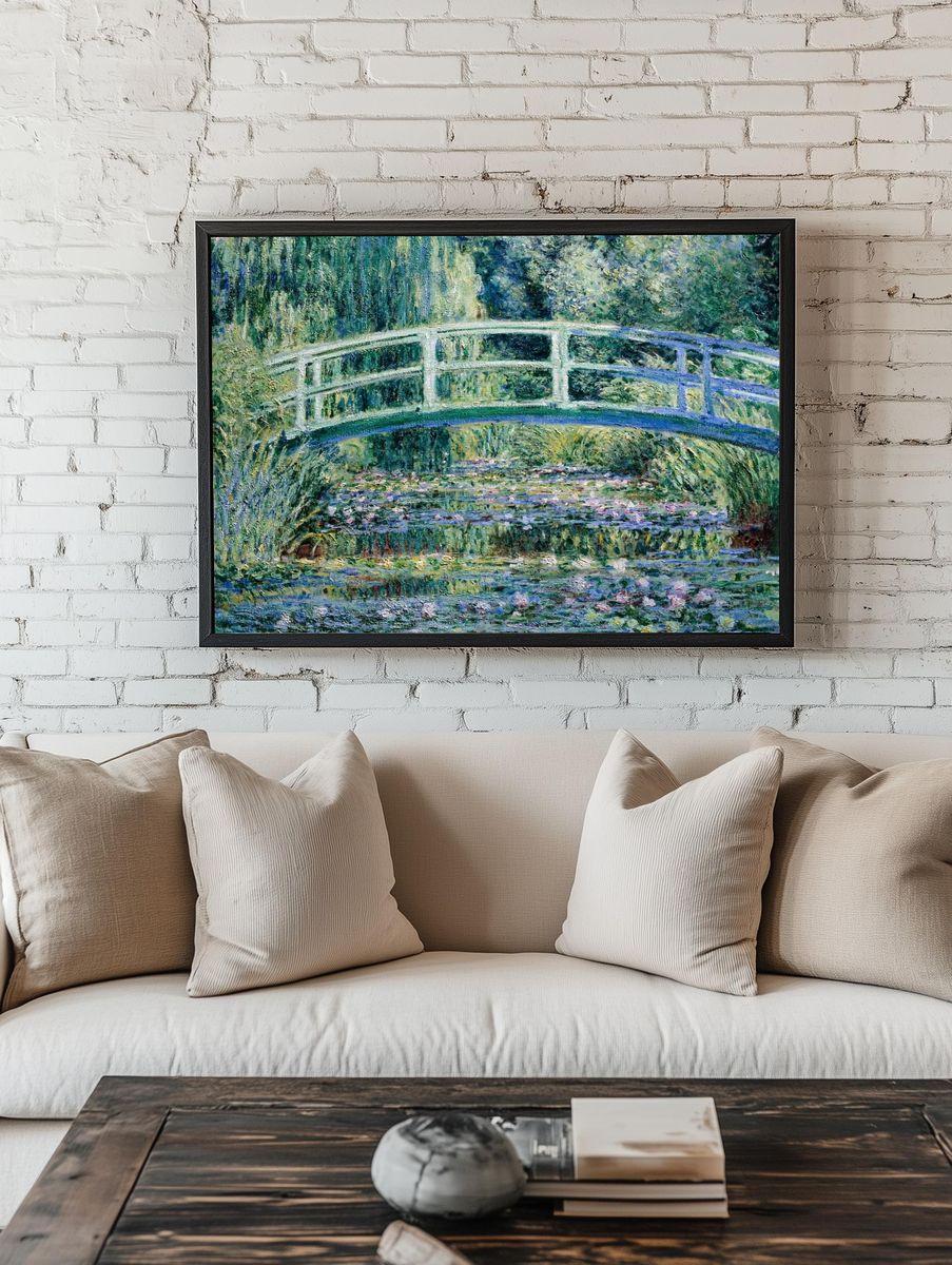 Water Lilies by Claude Monet (1899) — Art Print room preview