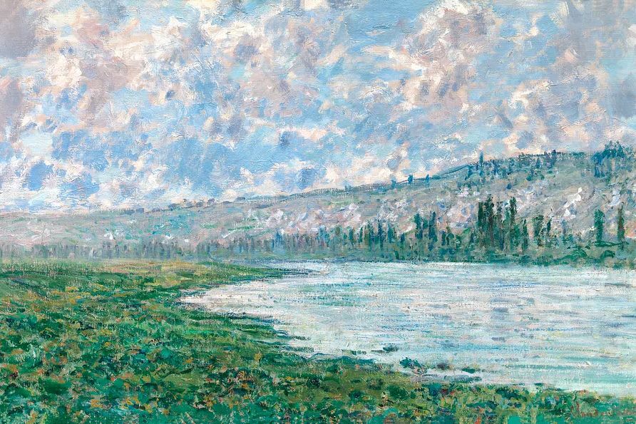 Seine Vétheuil (1880) Claude Monet. poster — fine-art art