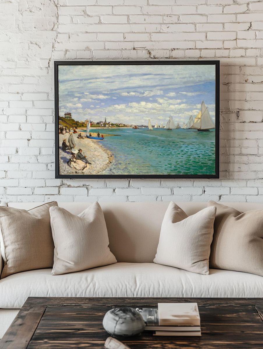 Regatta Sainte-Adresse (1867) Claude Monet. — room view 1