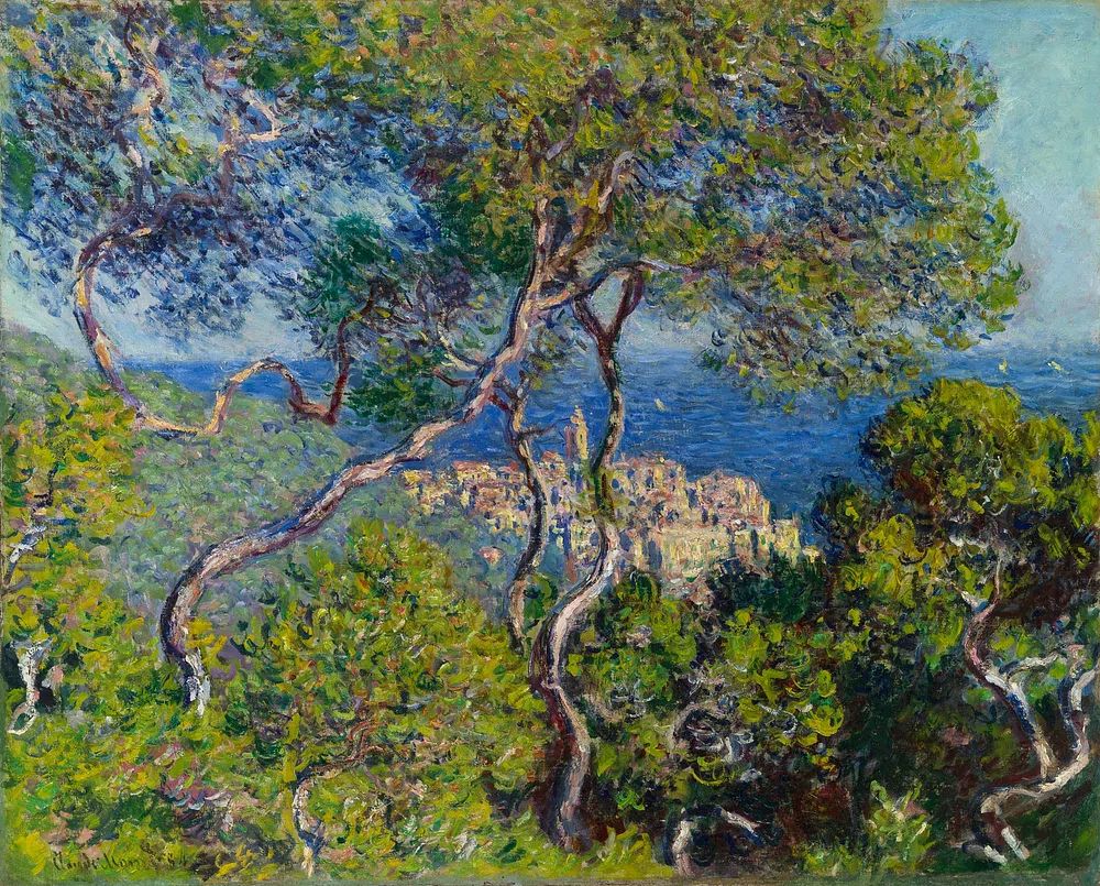 Claude Monet's Bordighera — Art Print. poster detail