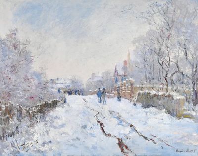 Claude Monet 's Snow Argenteuil. poster print