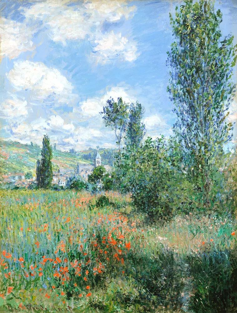 View Vétheuil (1880) Claude Monet. poster — fine-art art