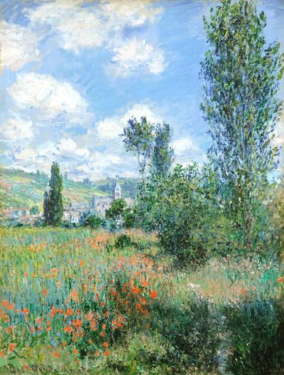 View Vétheuil (1880) Claude Monet. poster print