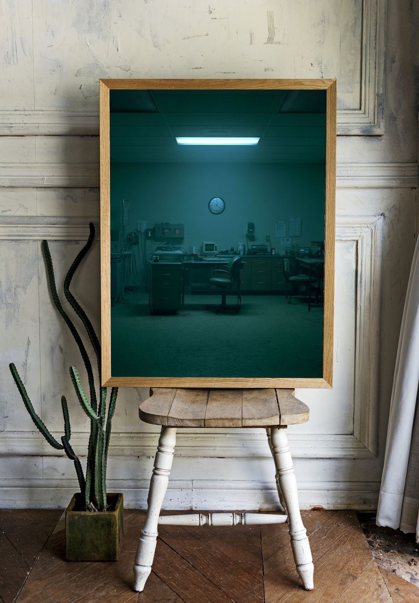 Dim Medical Office Photography Poster. room preview