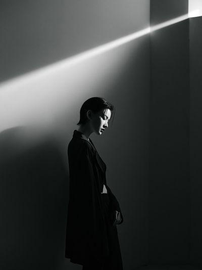 Monochrome Portrait Light Poster. poster