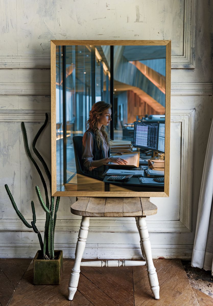 Modern Office Portrait Poster. room preview