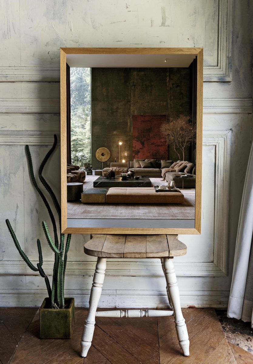 Moody Modern Living Room Photography Poster. — room view 1
