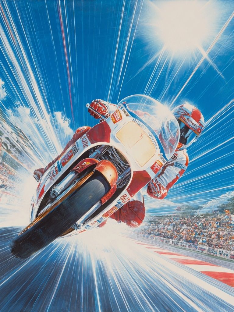 MotoGP Racing Action Poster. poster — sport art