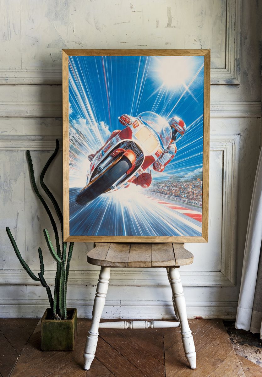 MotoGP Racing Action Poster. — room view 1