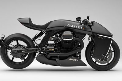 Moto Guzzi Custom Motorcycle Photography Poster. poster