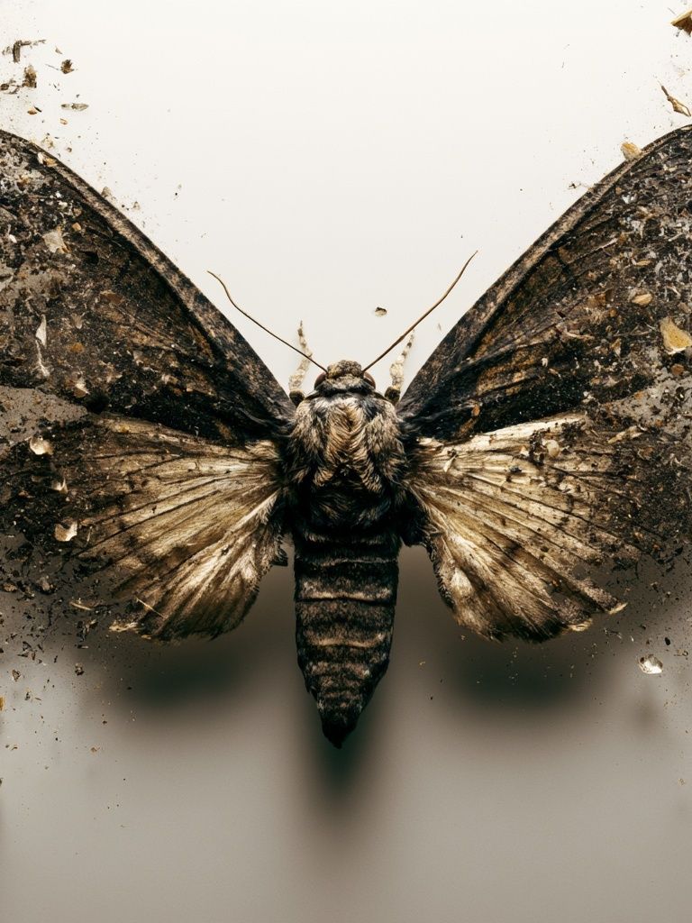 Moth Debris Photography Poster. poster — photography art