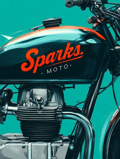 Sparks Moto Poster. poster