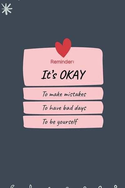 It's Okay — Motivational Print. poster print