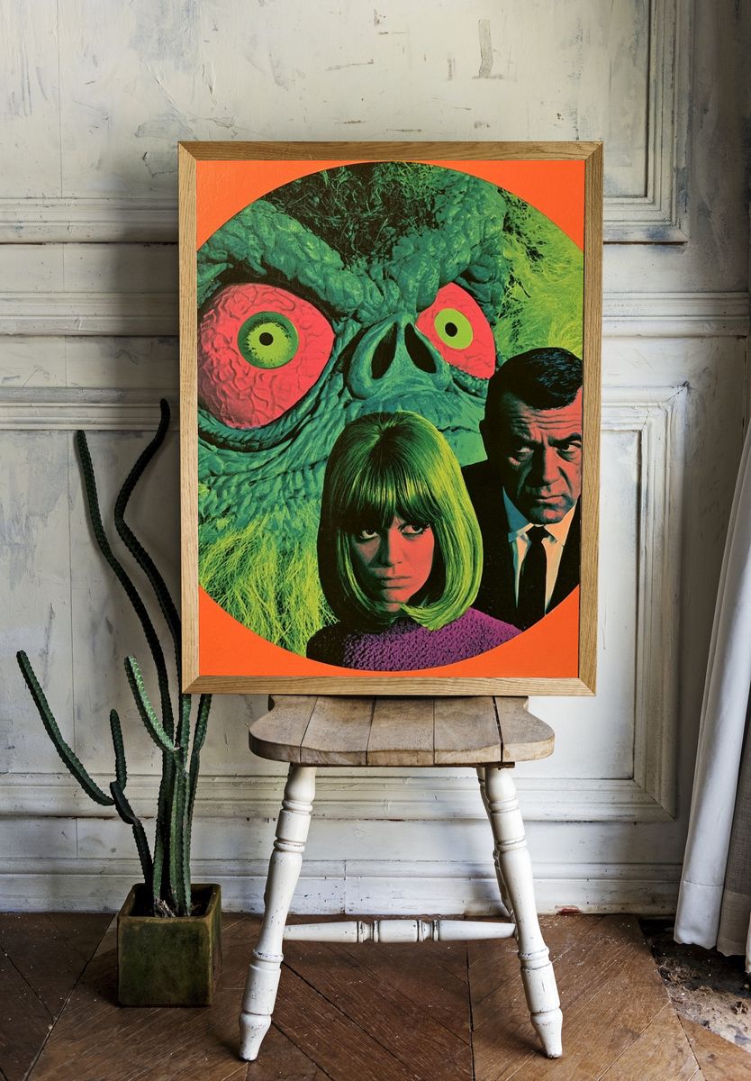 Retro Sci-Fi Monster Poster. — room view 1