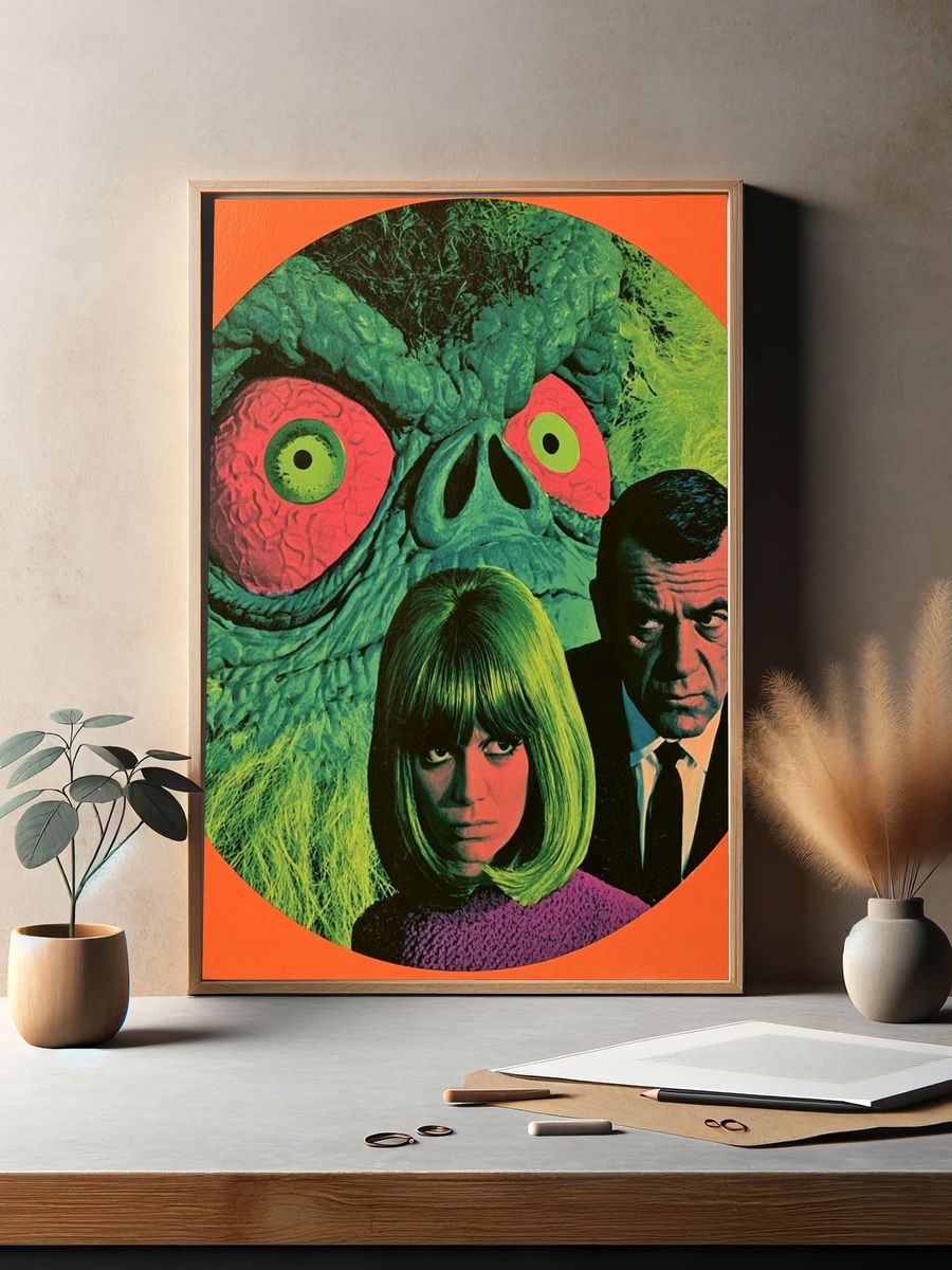Retro Sci-Fi Monster Poster. — room view 2