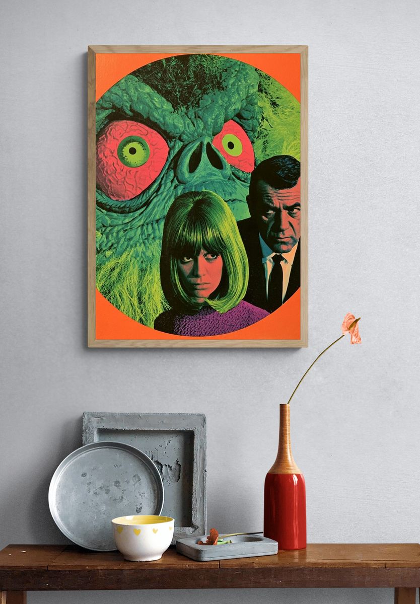 Retro Sci-Fi Monster Poster. — room view 3