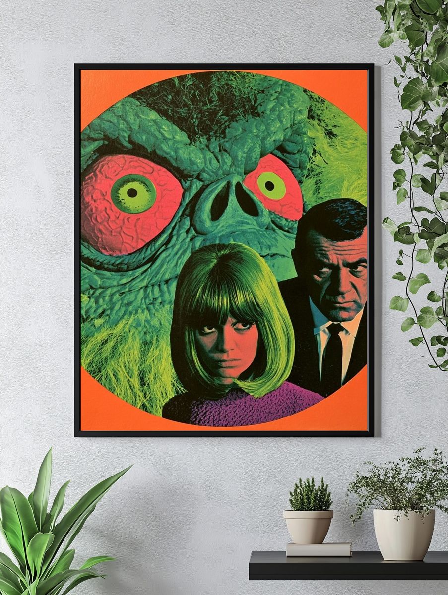 Retro Sci-Fi Monster Poster. — room view 4