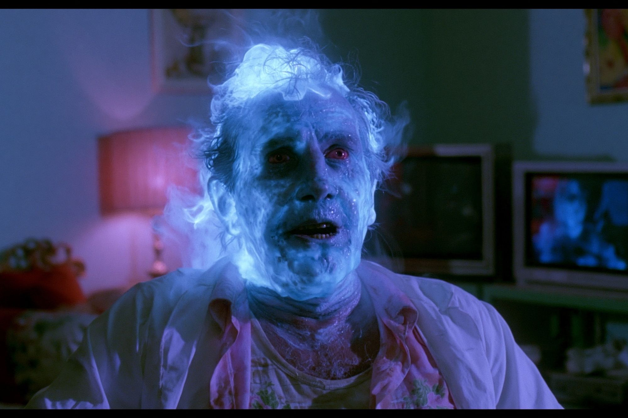 Ghostly Blue Portrait Horror Print. poster — movies art