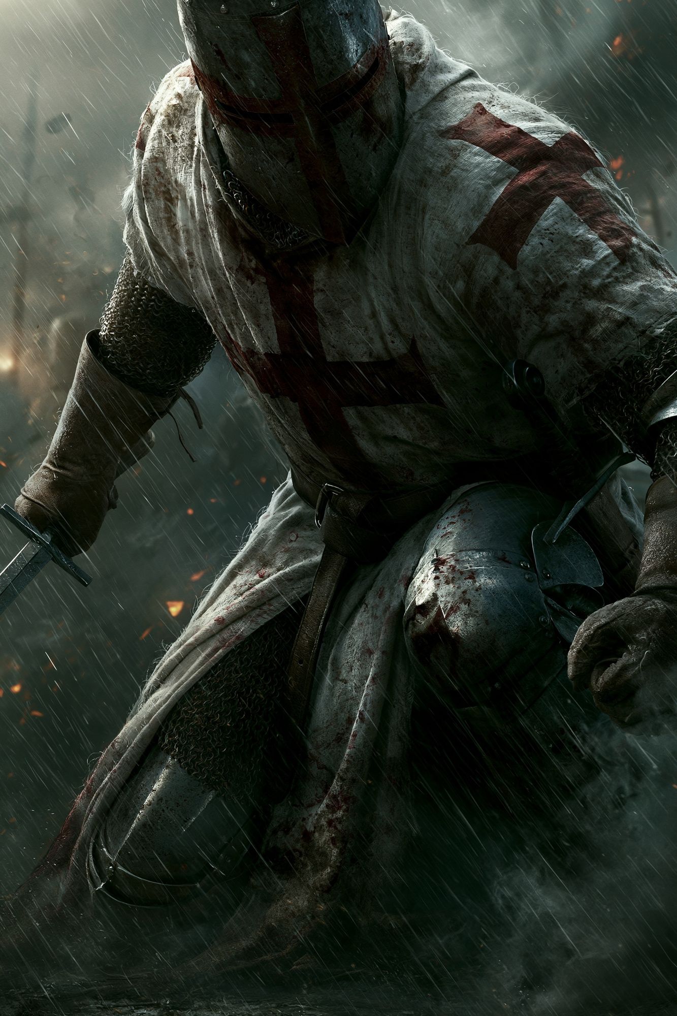 Crusader Knight Battle Poster. poster — movies art