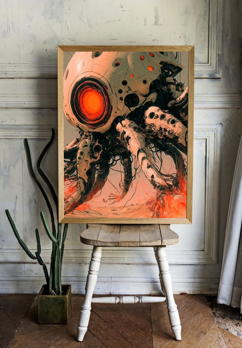 Mechanical Leviathan — Sci-Fi Print. — room view 1