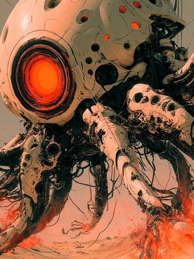 Mechanical Leviathan — Sci-Fi Print.