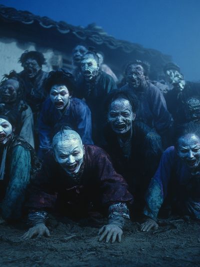 Zombie Horde Horror Poster. poster