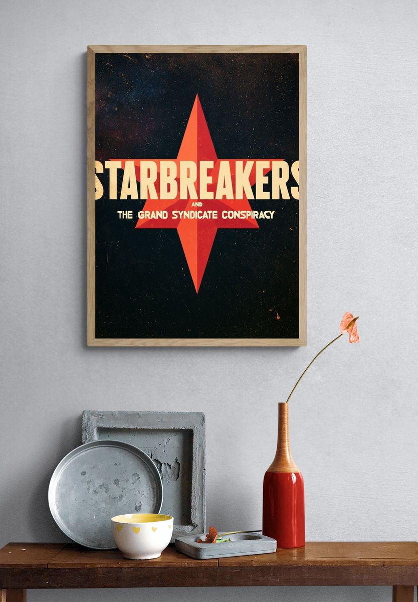 Starbreakers Retro Movie Poster. — room view 3