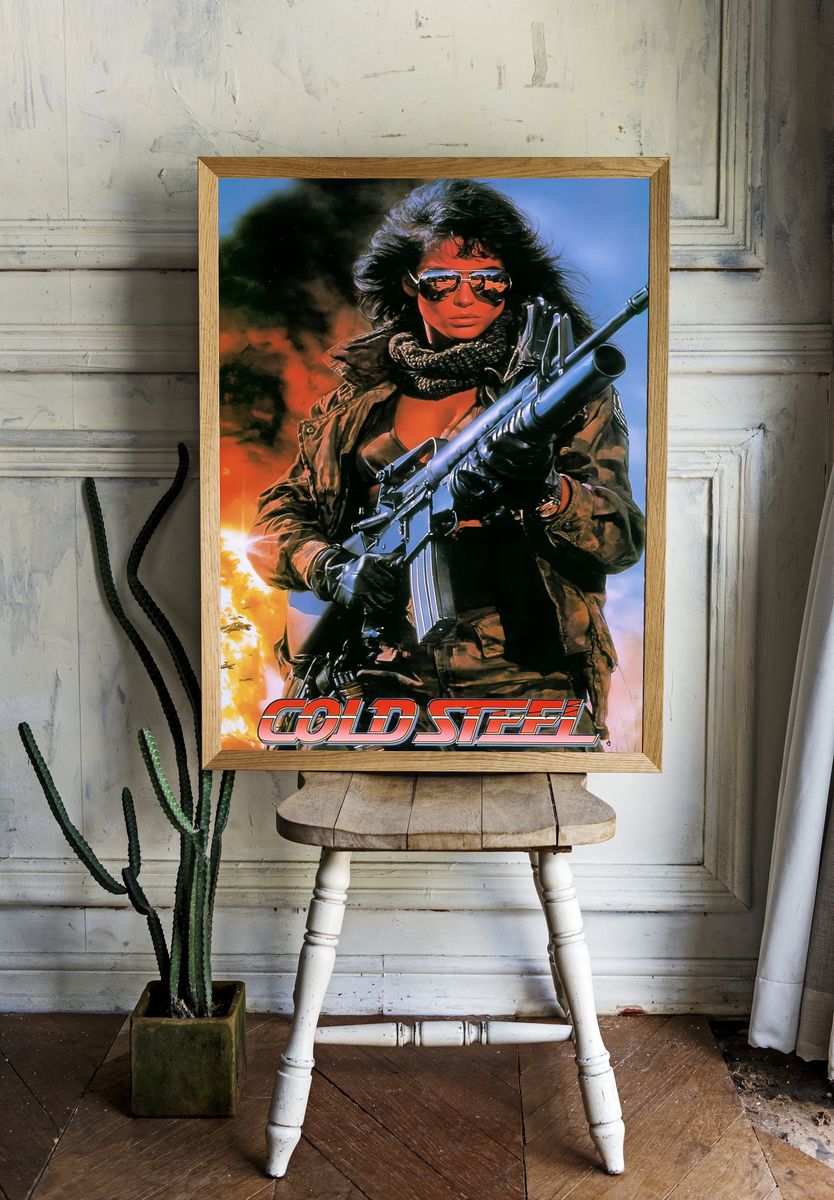 Cold Steel Action Movie Poster. — room view 1