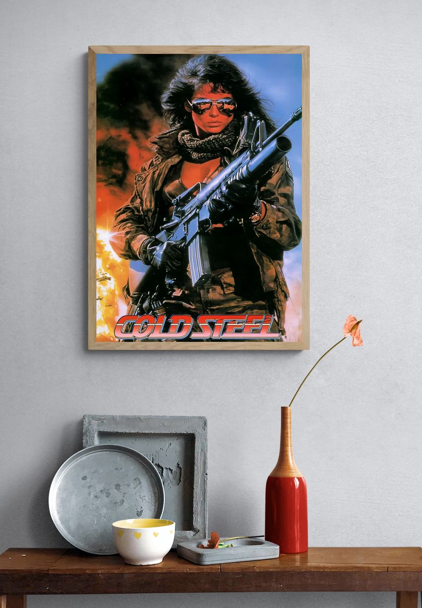 Cold Steel Action Movie Poster. — room view 3
