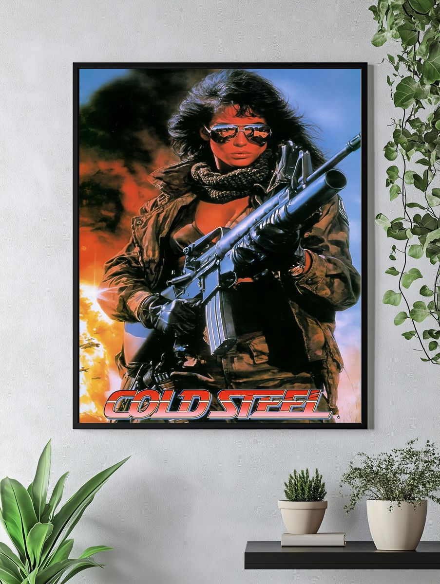 Cold Steel Action Movie Poster. — room view 4