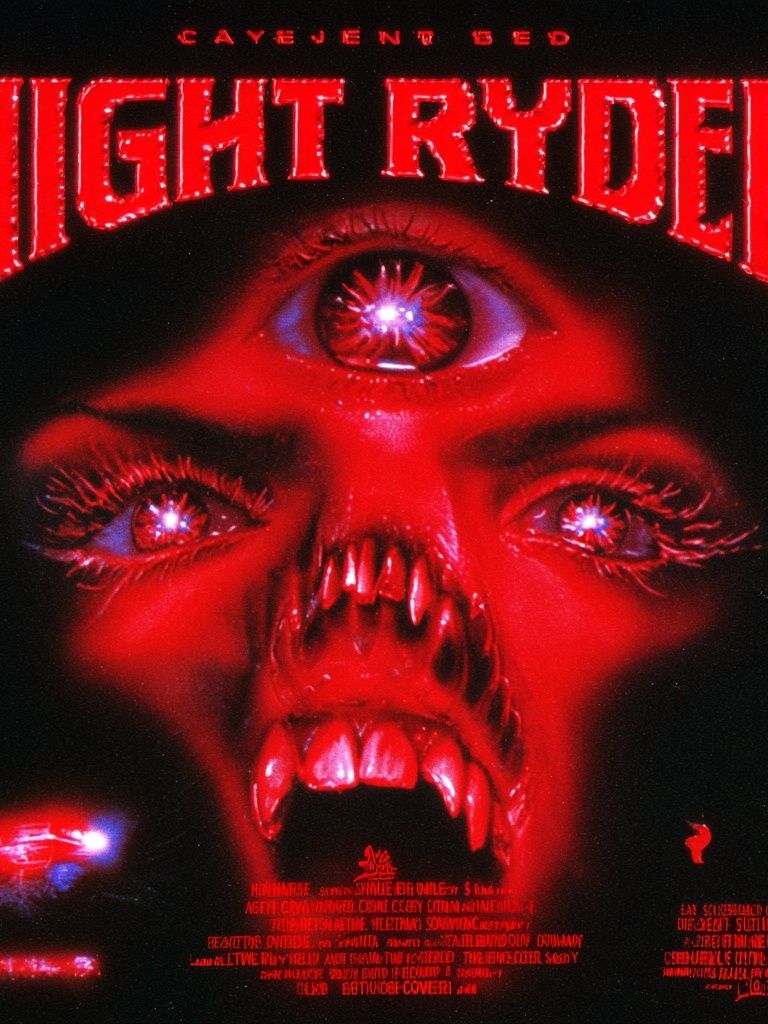Night Ryder Horror Movie Poster.