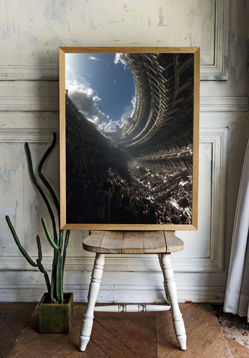 Colossal Arena Sci-Fi Poster room preview