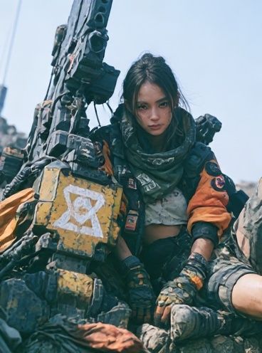 Post-Apocalyptic Warrior Portrait Poster. poster — movies art